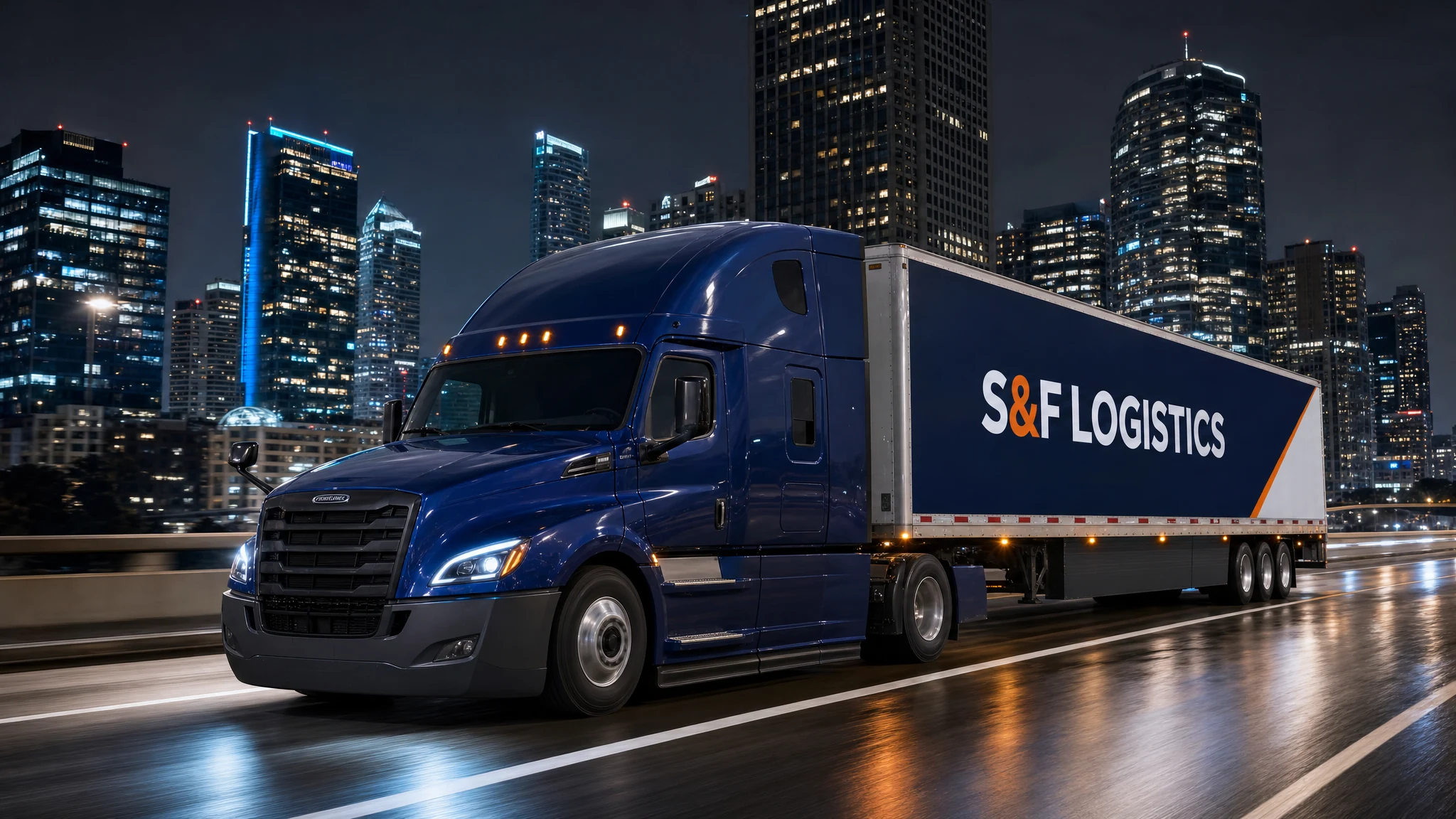 2026 Fifth Generation Freightliner Cascadia hauling a trailer on an American highway
